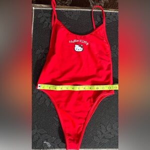 Forever 21 Red One Piece Swimsuit with Hello Kitty Graphic
